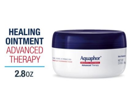 Aquaphor Healing Ointment Advanced Therapy, Body Moisturizer for Dry, Compromised Skin, 2.8 oz Jar