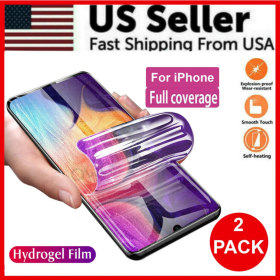2PCS Hydrogel Screen Protector For  15 14 13 12 11 Pro Max SE X XS XR 8 7 (Option: IPhone 13Pro)