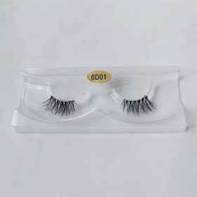 1Pair Mink Eyelashes Soft Natural Curl Half Eyelash For Eye Makeup Eye End Thicky Messy Handmade Lashes Hotsale Lash Wholesale (Color: 6D01)