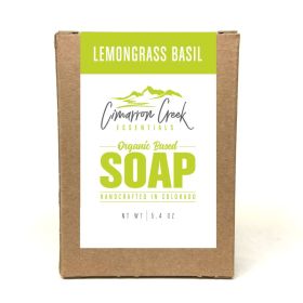 Lemongrass Basil Organic Bar Soap (size: Full Bar)